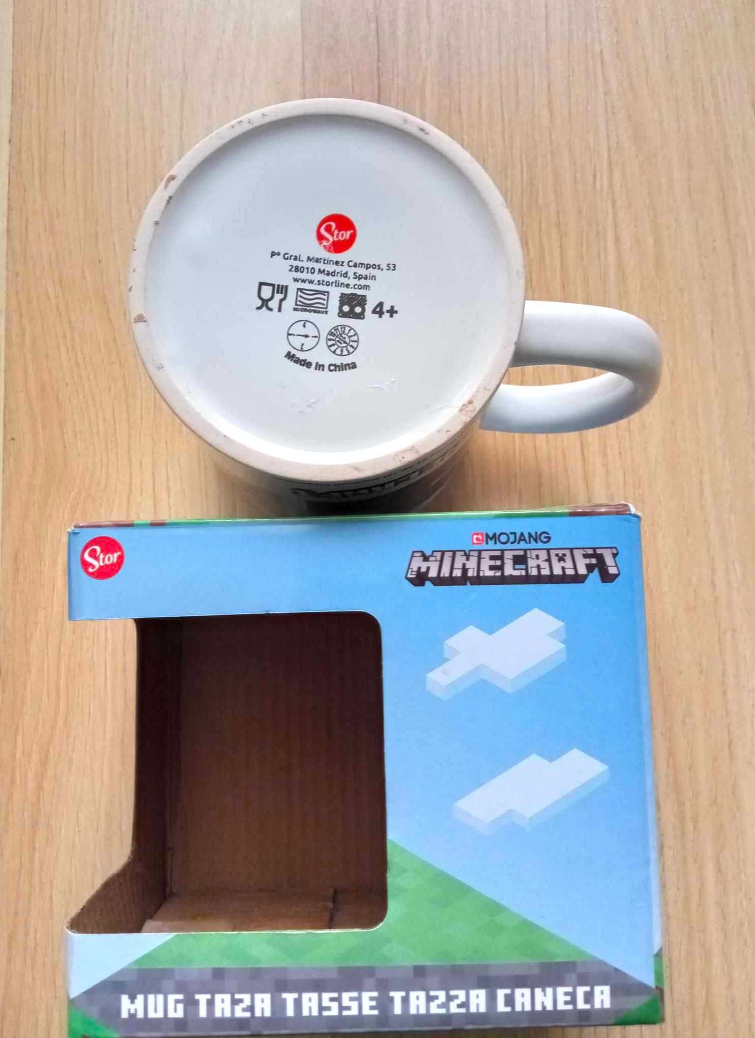 Kubek ceramiczny nowy Minecraft z uchem 330 ml dla fana gry na prezent