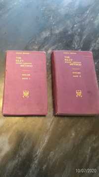2 livros de aprendizagem de inglês muito antigos