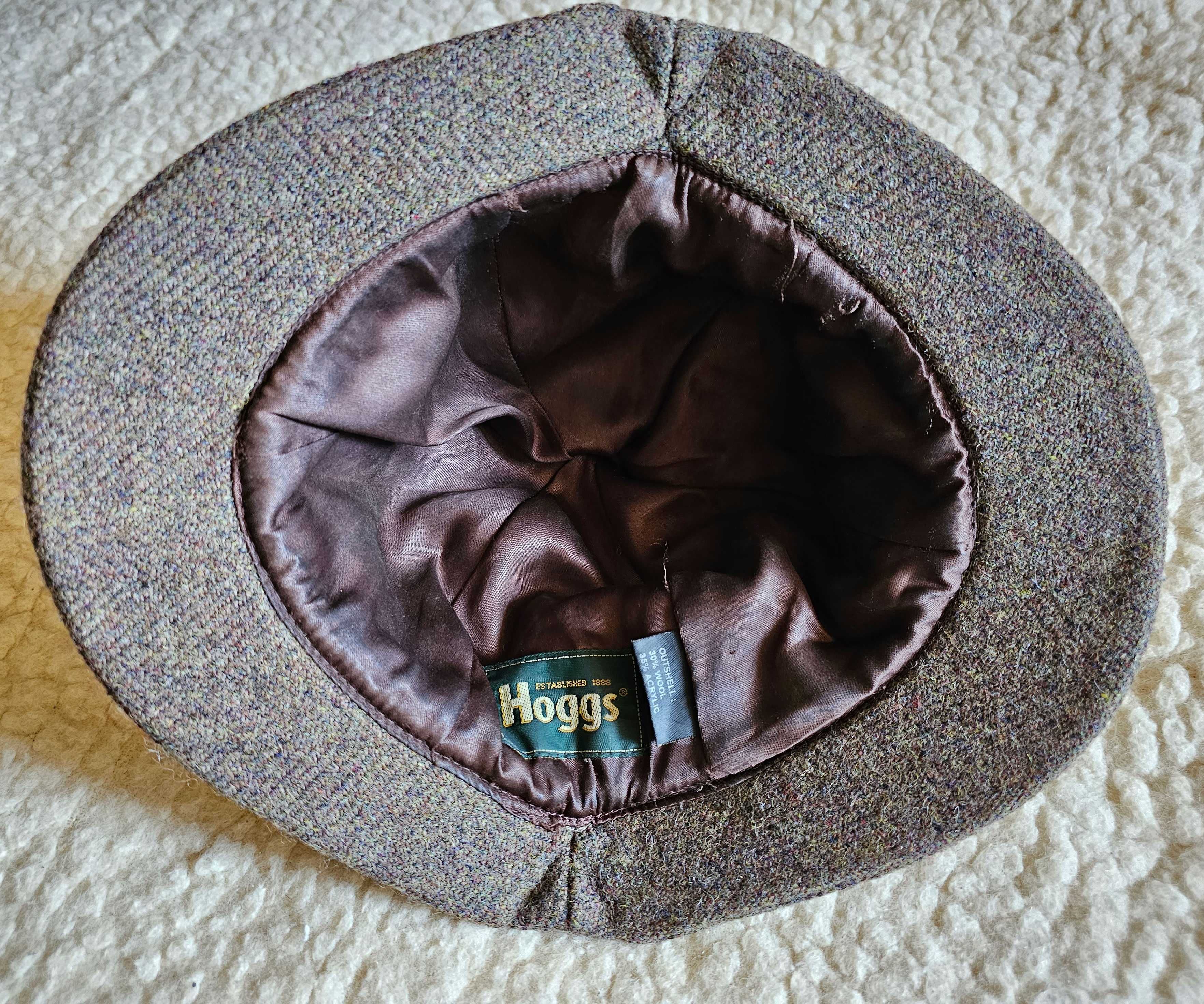 Винтажная твидовая Ирландская мужская шляпа Hoggs (Deerstalker)