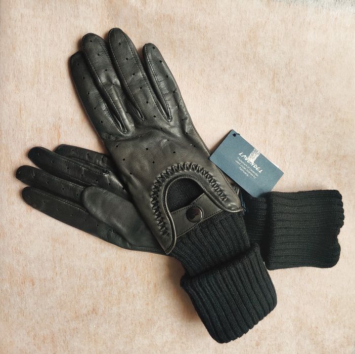 перчатки-трасформеры, кожа,, подкладка