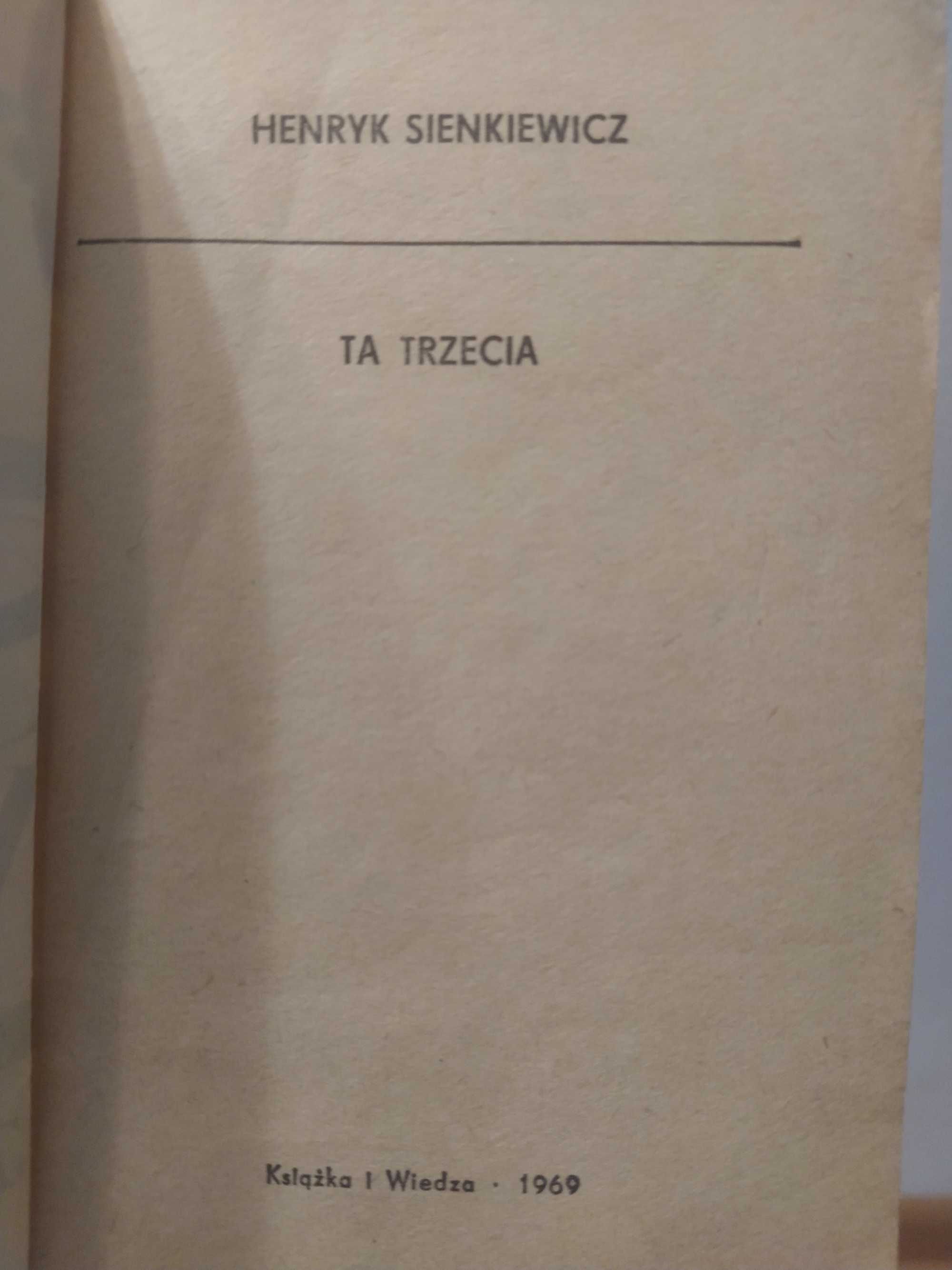 Ta trzecia Henryk Sienkiewicz 1969