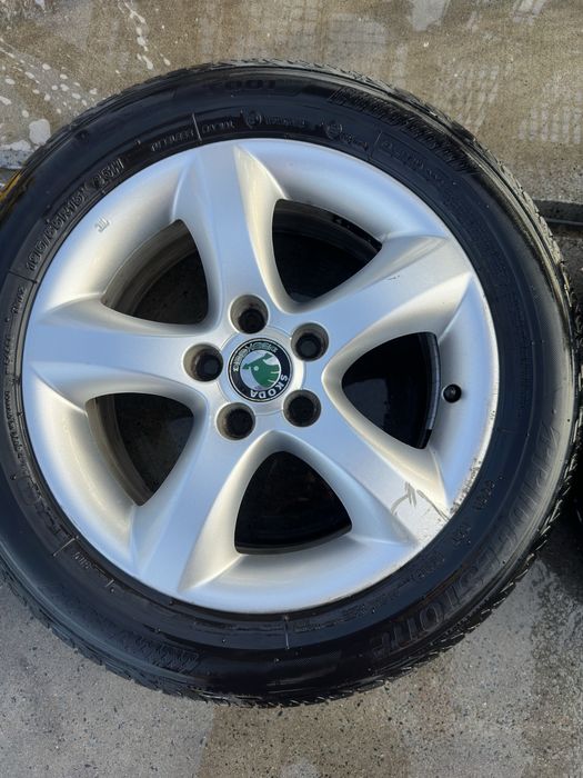 Felgi 5x100 skoda seat vw plus opony lato