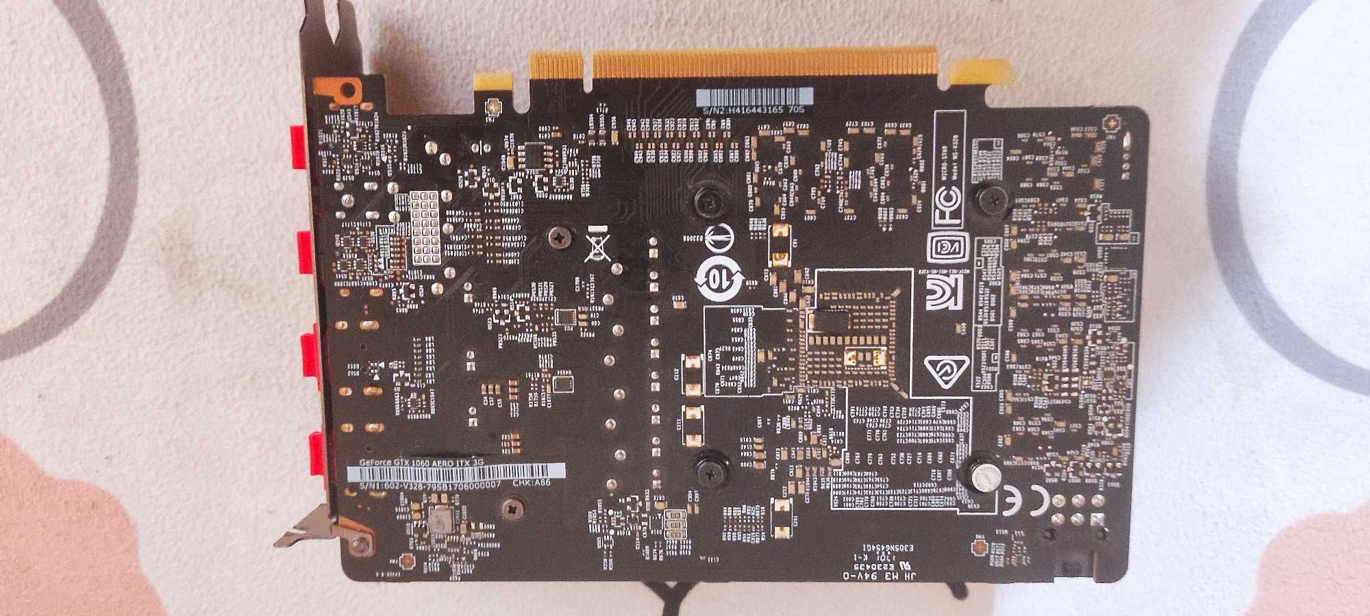 Відеокарта MSI GeForce GTX 1060 AERO ITX 3G