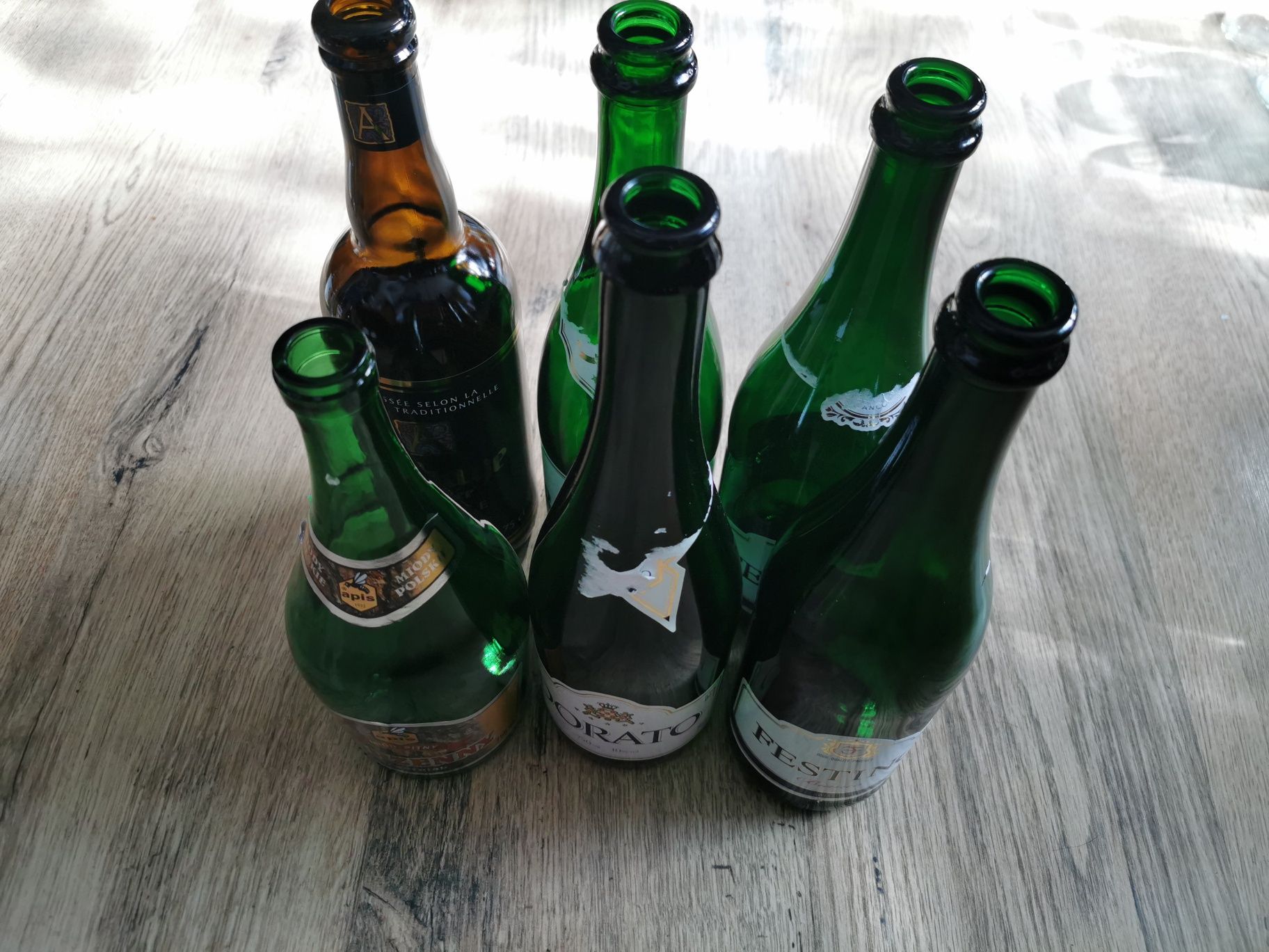 Butelki puste szklane 750 ml