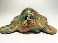 Figurka psa z ceramiki- "Paper Moon Design" Cornwall Anglia-