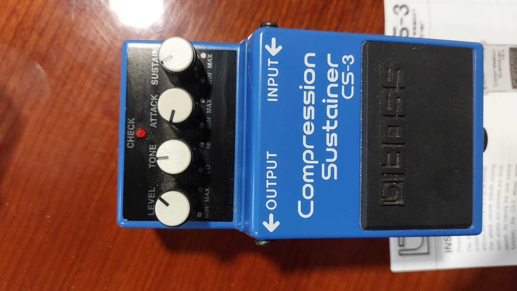 Pedal boss CS-3 Compressor Sustainer e RV-5 Digital Reverb
