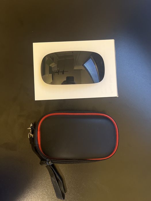 Apple Mouse Czarna z Pokrowcem Myszka Mysz Komputerowa