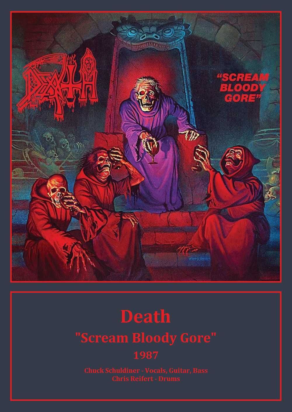 Plakaty A3 - Death Metal, Obituary Entombed Benediction Gorguts