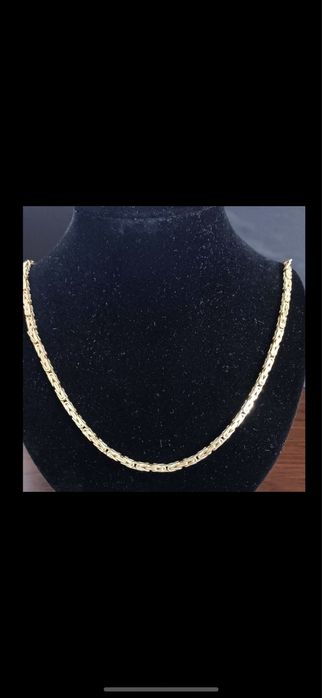 Łancuszek zloty splot krolewski 14 karat