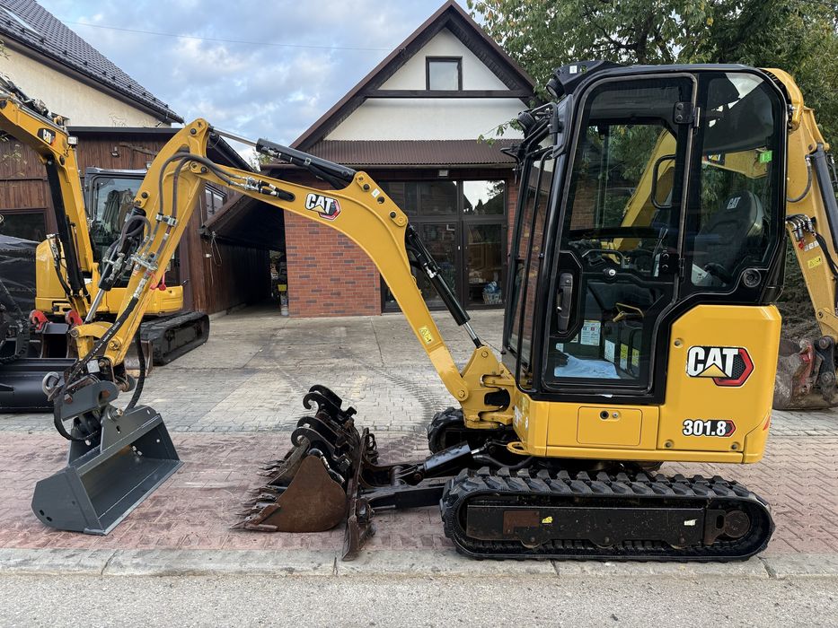 Minikoparka Caterpillar CAT 301.8 05A z Niemiec 2tony 3 łyżki