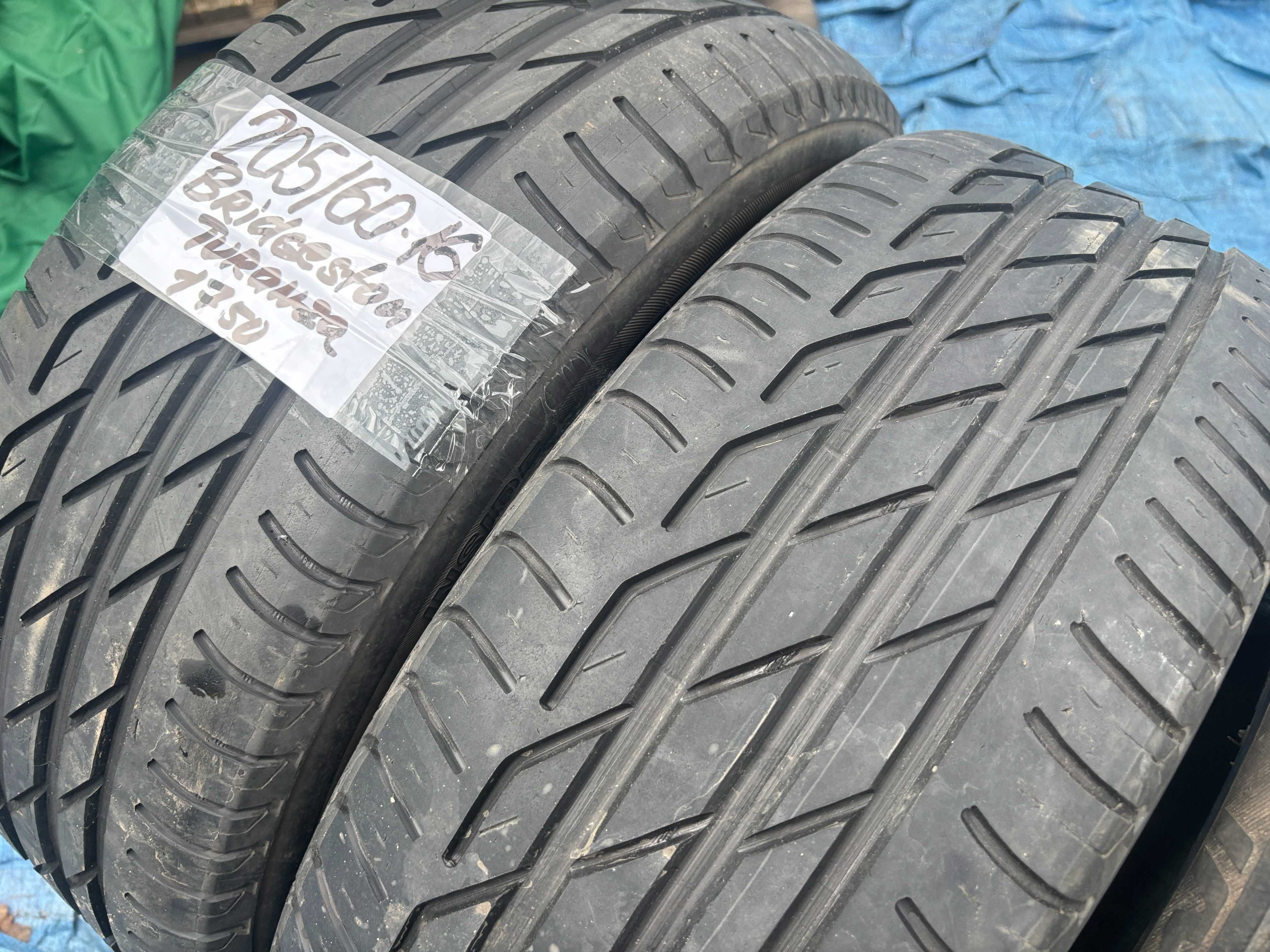 205-60-R16 BRIDGESTONE TURANZA летняя резина 2 штуки GERMANY 2022