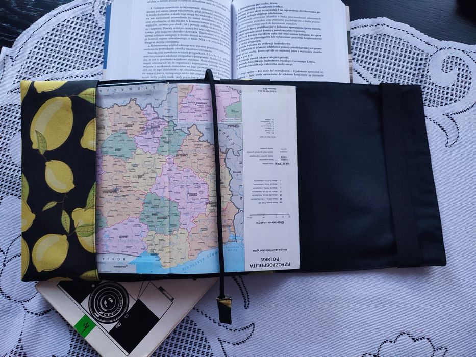 Otulacz,etui na książkę, kalendarz.