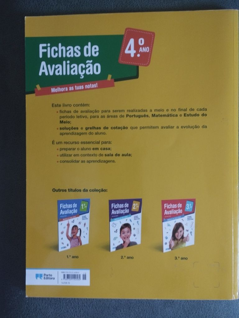 Fichas de Avaliação 4 Ano de José Sousa Batista