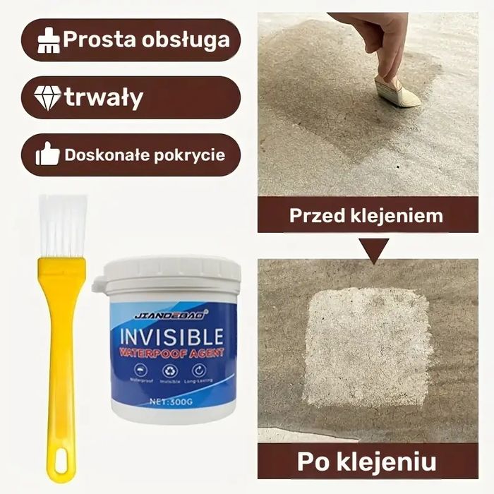 Środek uszczelniający niewidoczny wodoodporny hydroizolacja 300g O285