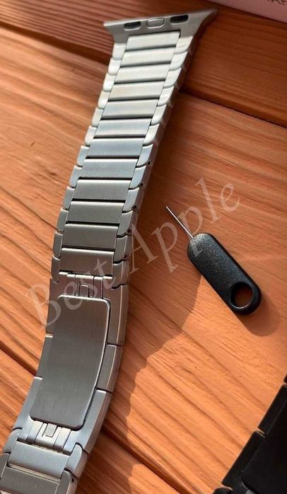 Стальной блочный браслет(ремешок), Link Stainless Steel for AppleWatch