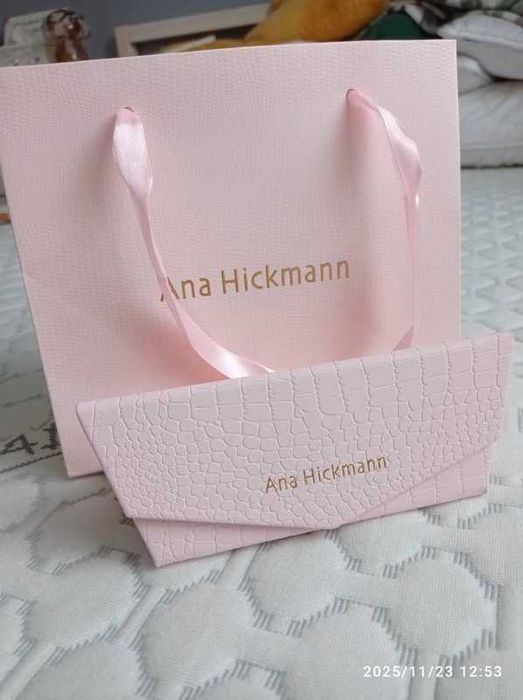 Etui na okulary case różowe Ana Hickmann nowe