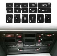 Наклейки кнопок клімітконтроя Audi a4 B6, B7