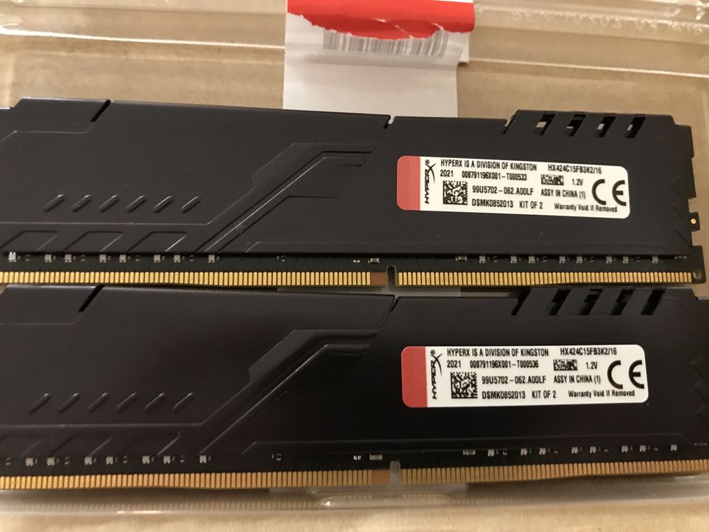 Оперативна память Hyperx 16gb 2400 ddr4