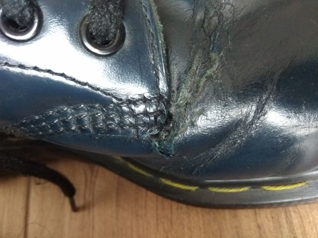 Buty trapery glany Dr Martens z blachą 10 dziurek 36