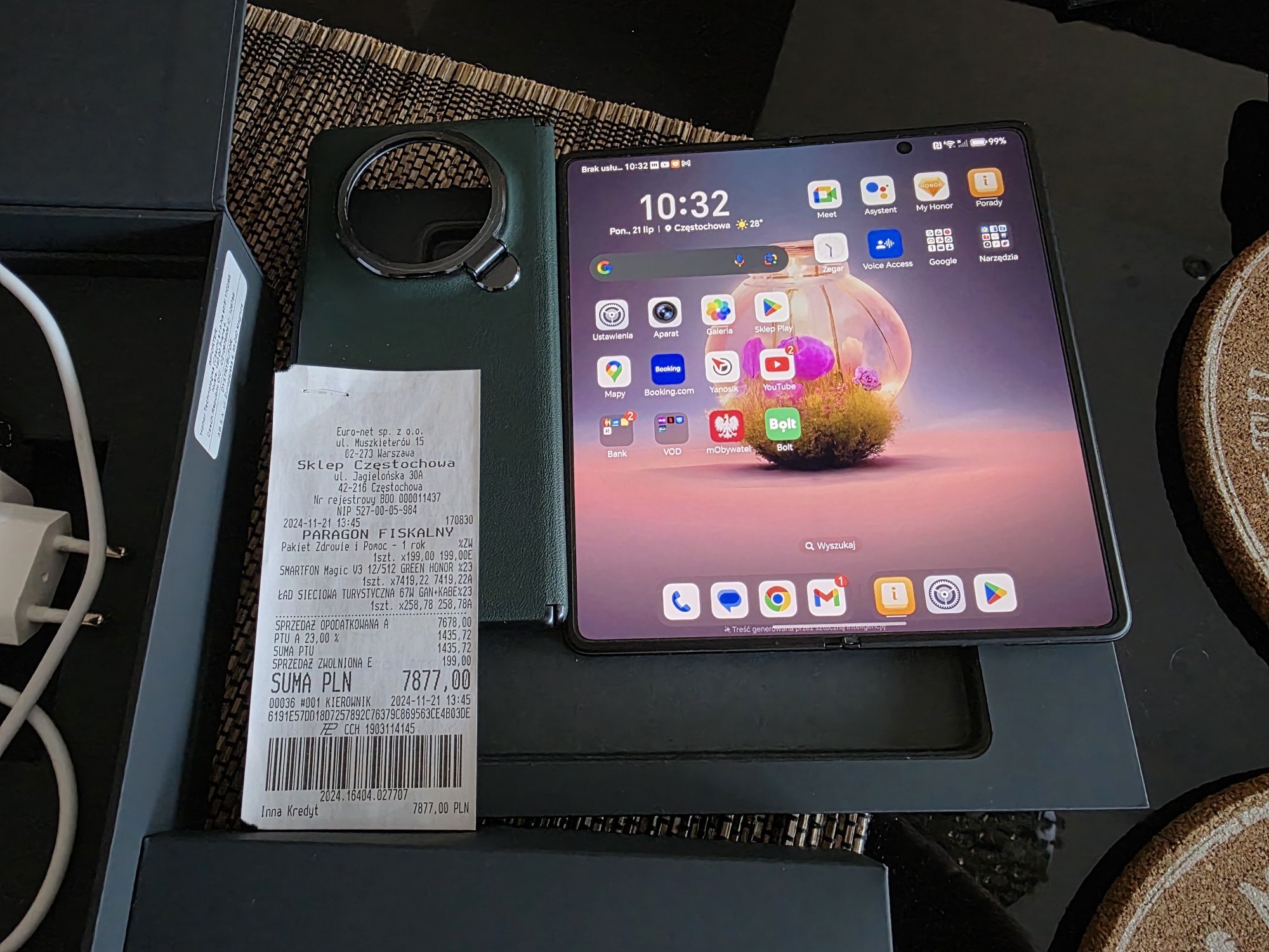 Honor Magic V3 jak nowy plus ładowarka
