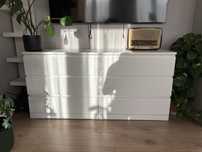 Komoda TANGE 3+3 szuflady biały ikea