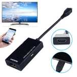 Micro usb para hdmi 1080 p hd cabo de vídeo de áudio para hdtv
