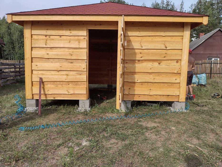 Drewutnia ,wiata garażowa 3,5x3,5m