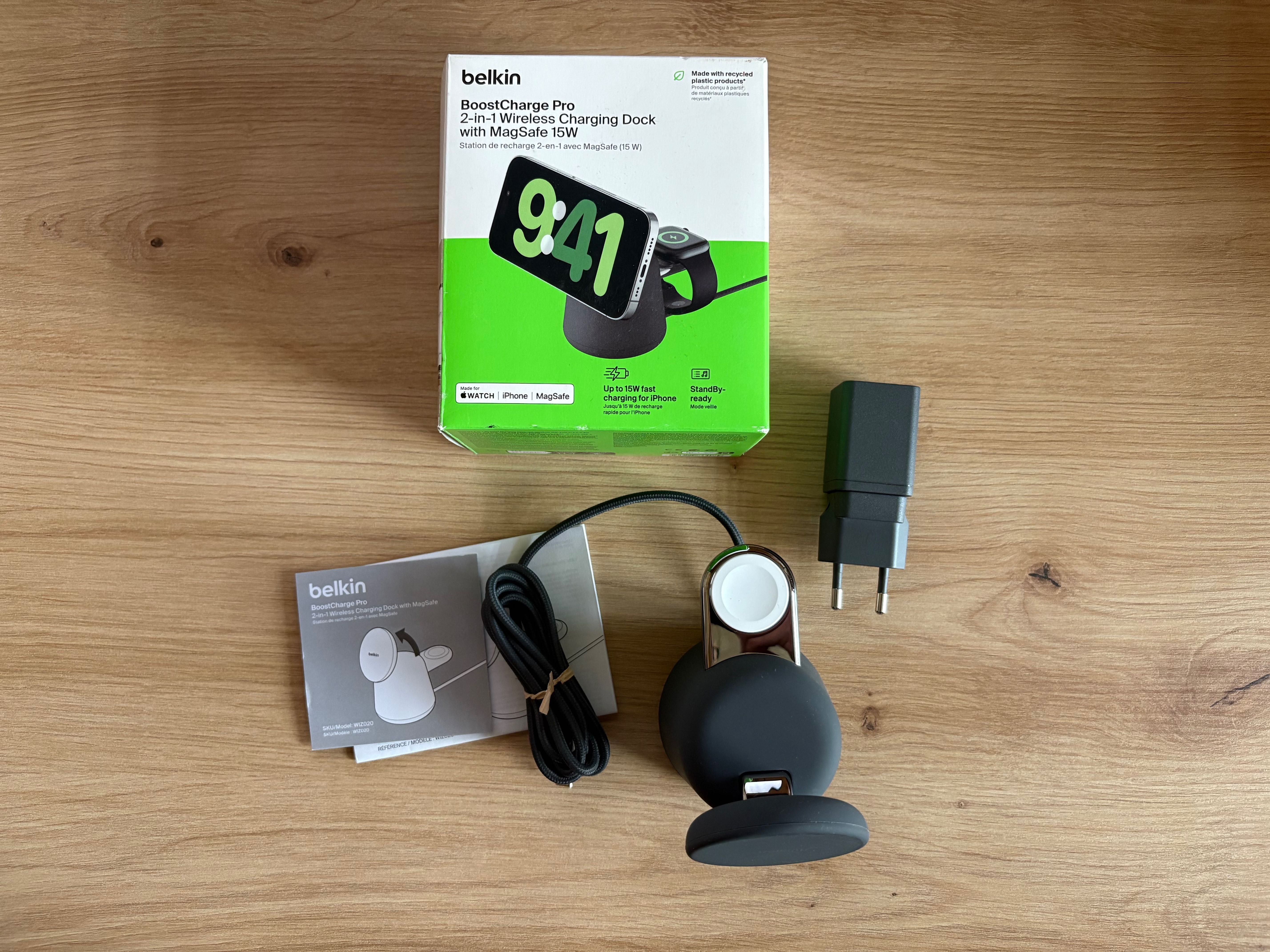 Ładowarka Belkin BoostCharge PRO MagSafe 2w1 - Stan bdb!