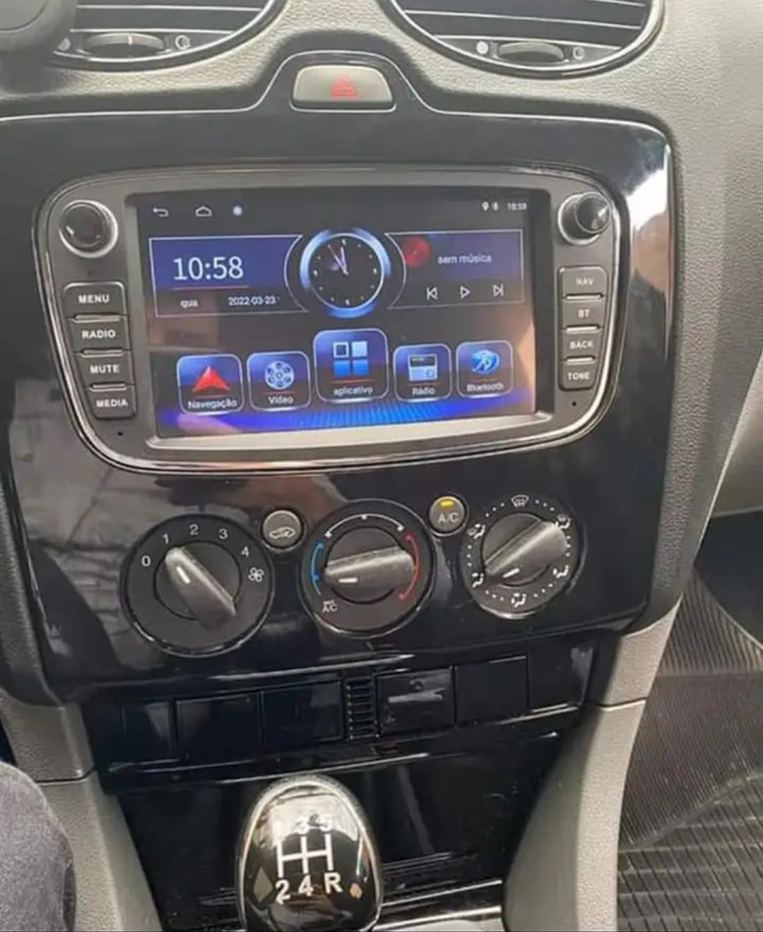 Rádio Ford Focus, Mondeo, S-Max Android 13 com GPS