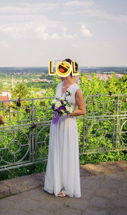 Біле весільне плаття, розмір М