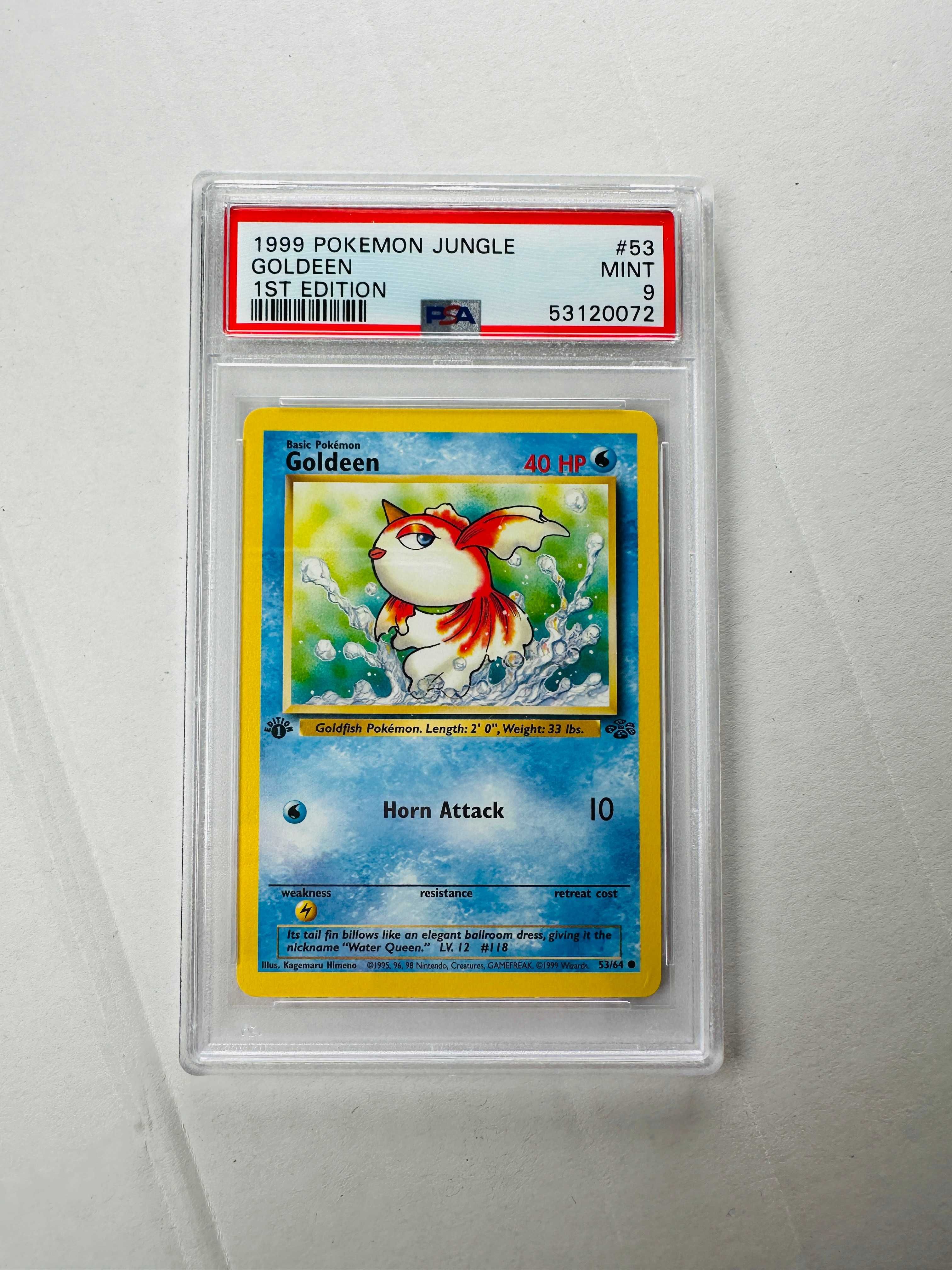 [PSA 9] Goldeen 1st Edition 53/64 - Jungle - Karta Pokemon