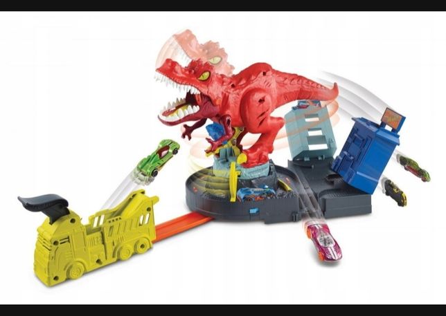 Tor Hot Wheels Dinozaur T-rex Dino Oryginał Mattel