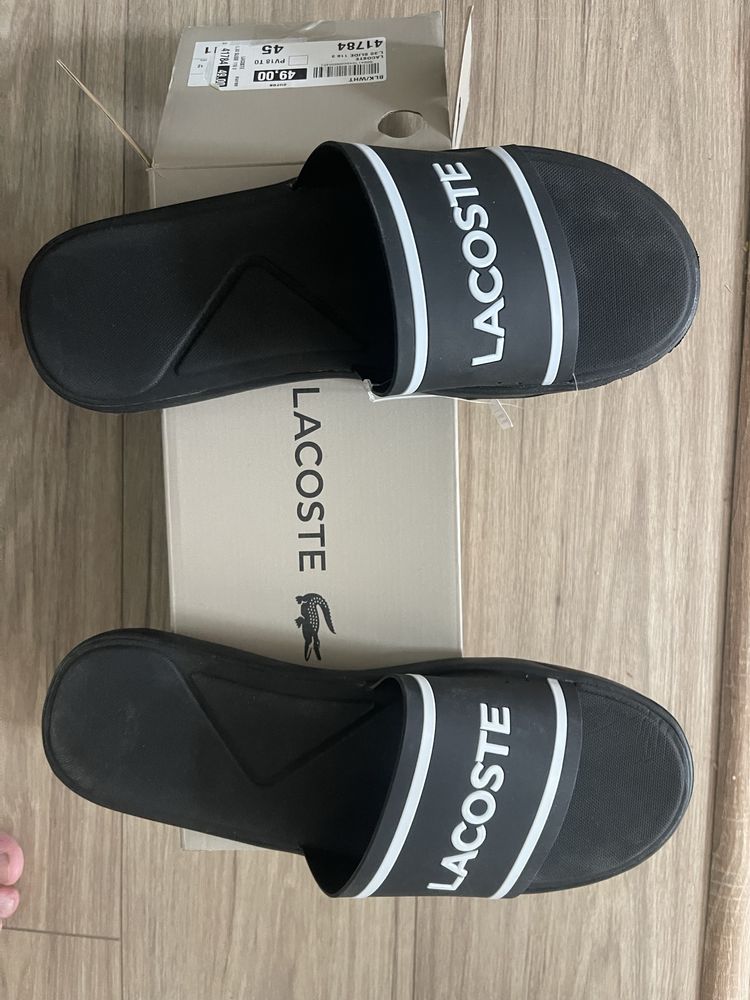 Тапочки шлепки Lacoste оригинал