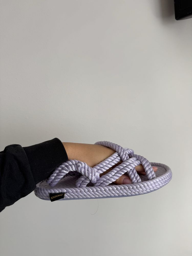 Sandały Bohonomad Rope Sandal Liliowe 36 - model Bodrum