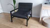 Fotel drewniany tapicerowany_SPANST_IKEA_804.172.12_czarny