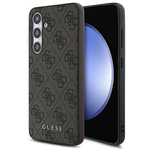 Guess GUHCS24FEG4GFBR S24 FE S721 brązowy/brown hardcase 4G Metal Gold