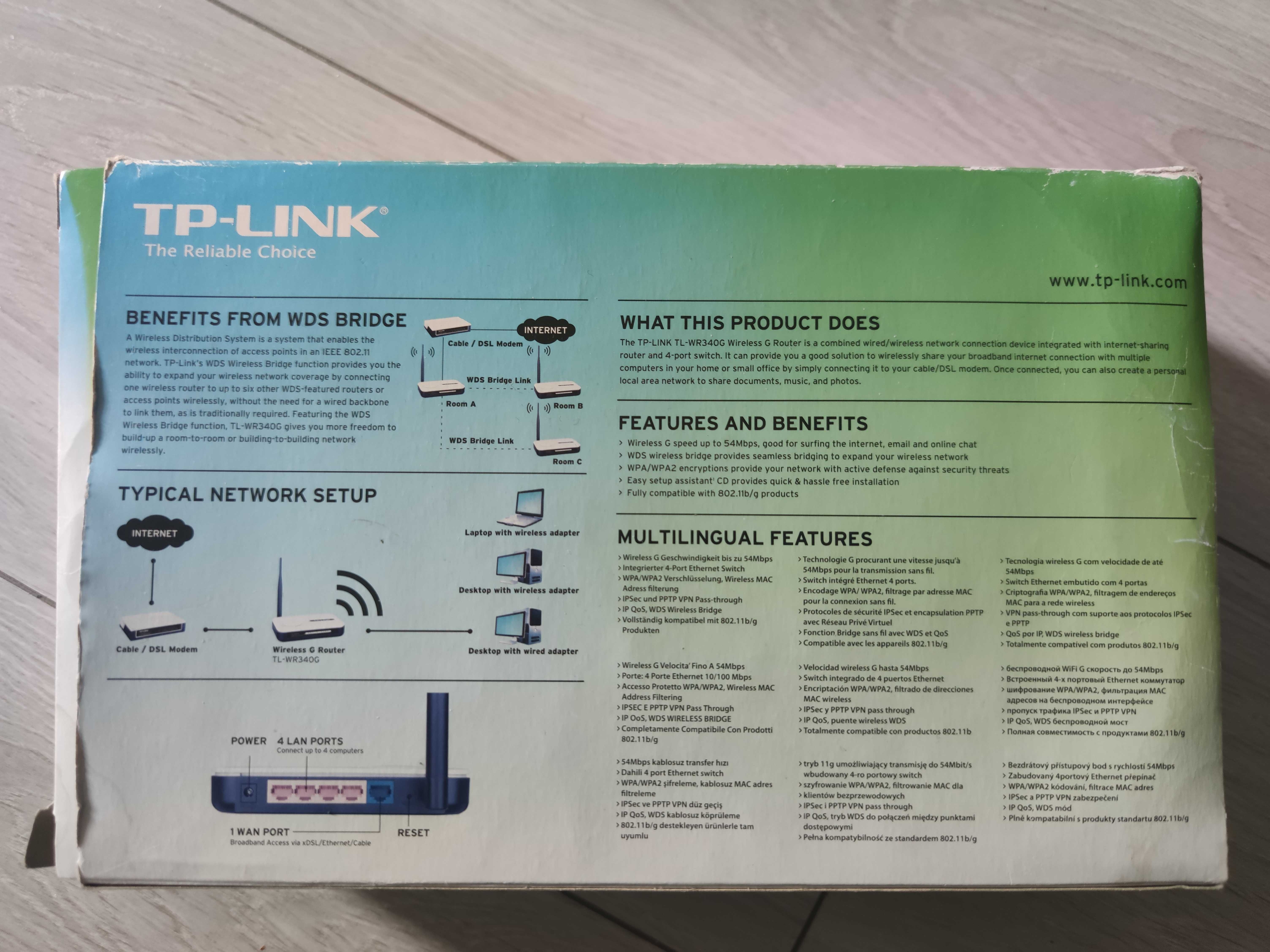 Router TP-LINK TL-WR340G