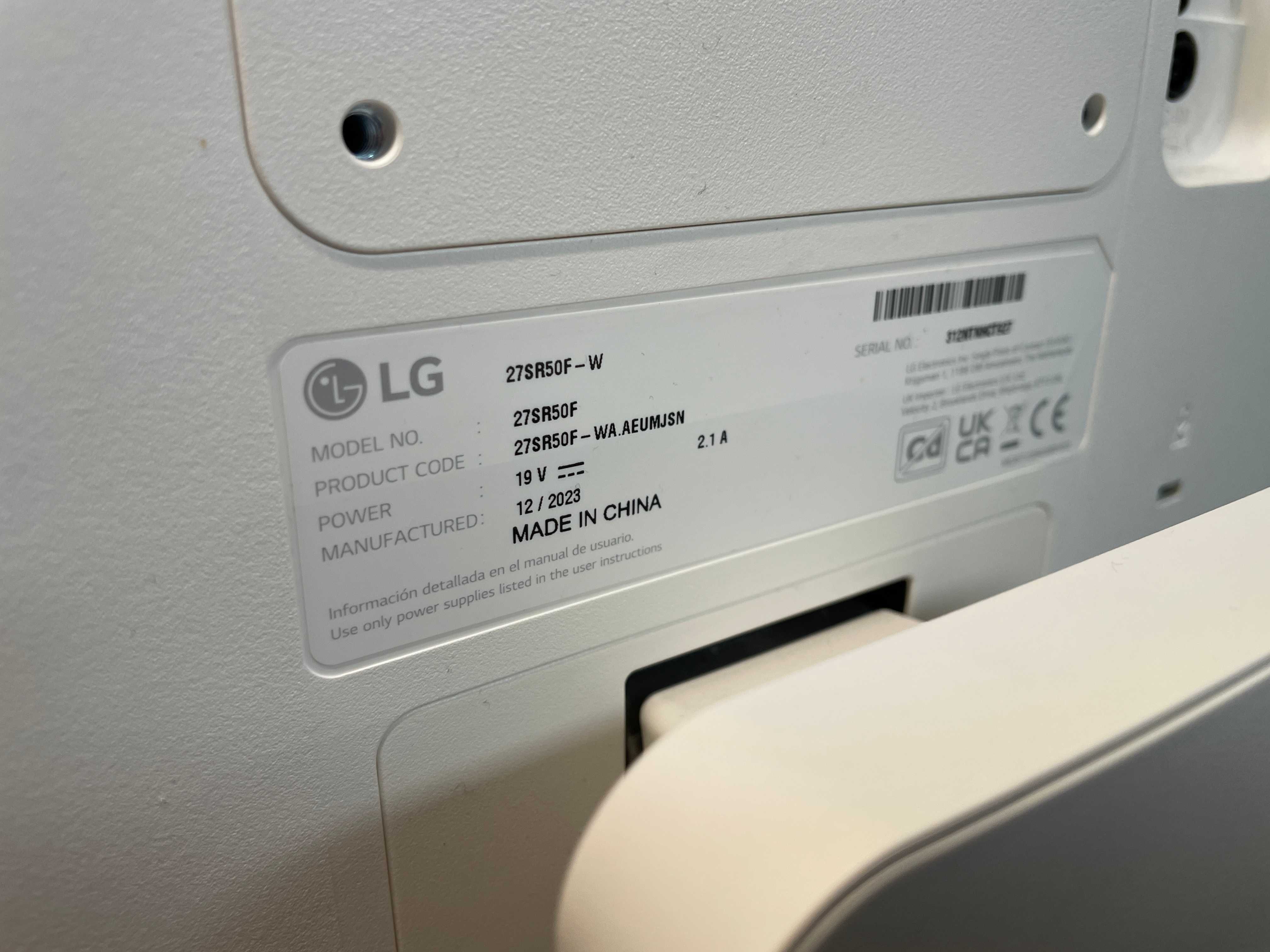 Monitor LG 27SR50F 27" LED 16:9 1920 x 1080