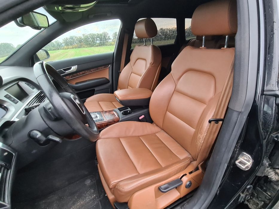 FOTELE SKÓRZANE Sline skóra wnętrze brązowe AUDI A6 C6 Kombi Europa