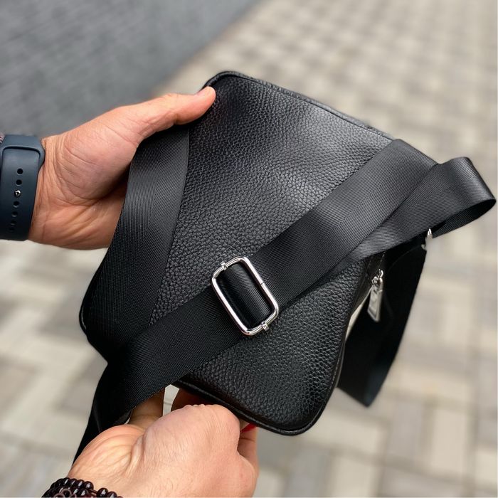 Компактна чоловіча сумка з натуральної шкіри планшетка Tablet mini