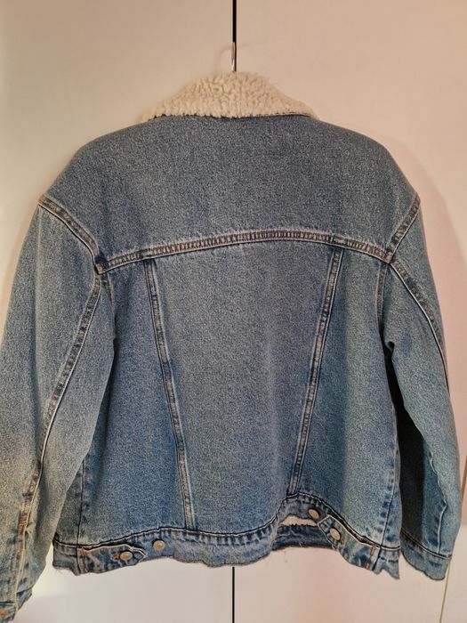 Kurtka jeansowa z kożuchem bershka XS 34