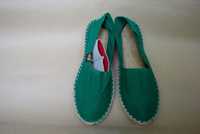 Espadryle zielone r. 39 (24,5 cm)