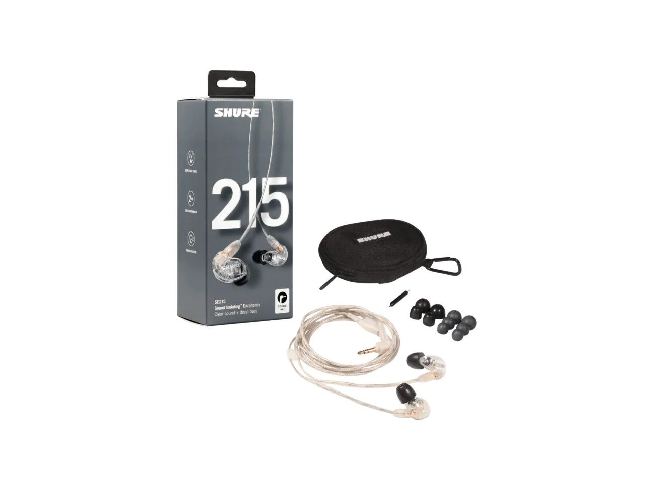 Shure SE 215-CL słuchawki iEM