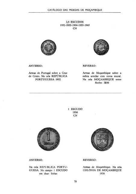 Moçambique  - - - Catálogo de Moedas de Moçambique - - Livro de Moedas