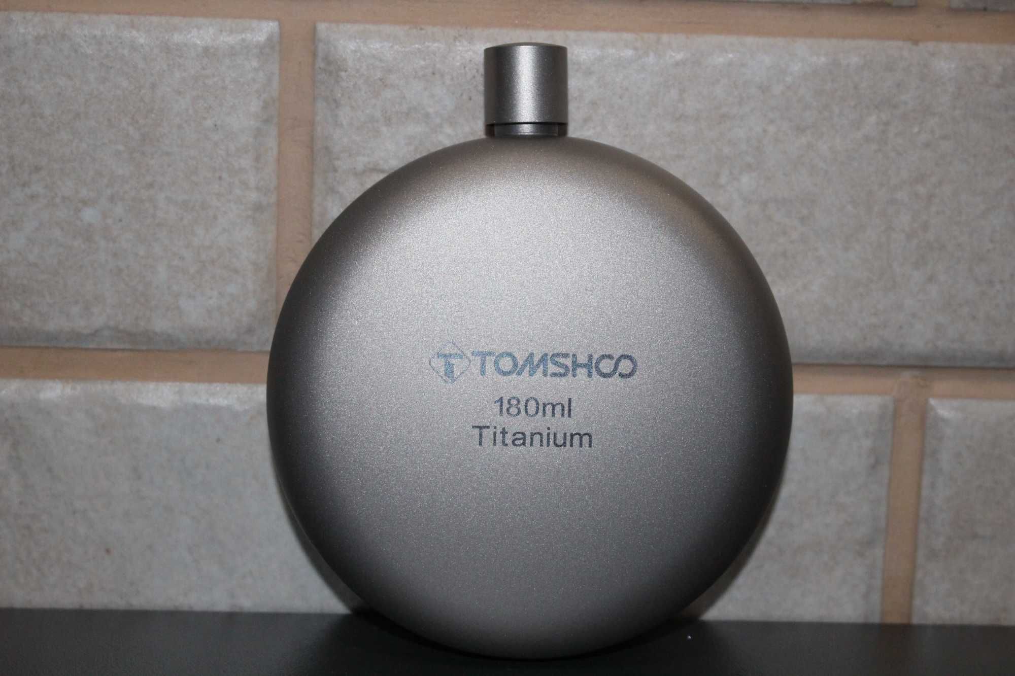 Титановая фляга Tomshoo titanium 180мл. титанова пляшка для алкоголю