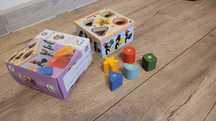 Djeco sorter drewniany zabawka eukacyjna sortowania puzzle drewniane