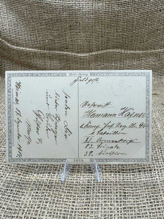 B740 pocztówka original wojsko Pruskie ww1 LUX