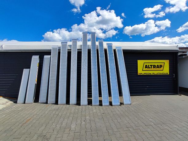 Najazdy aluminiowe ALTRAP 2,1t 4m Certyfikat Producent Nowe