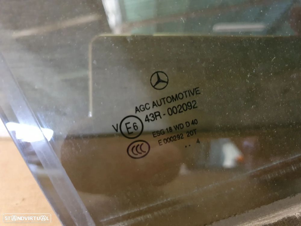 Vidro traseiro porta trás direita (original) - mercedes w212 - e220 -