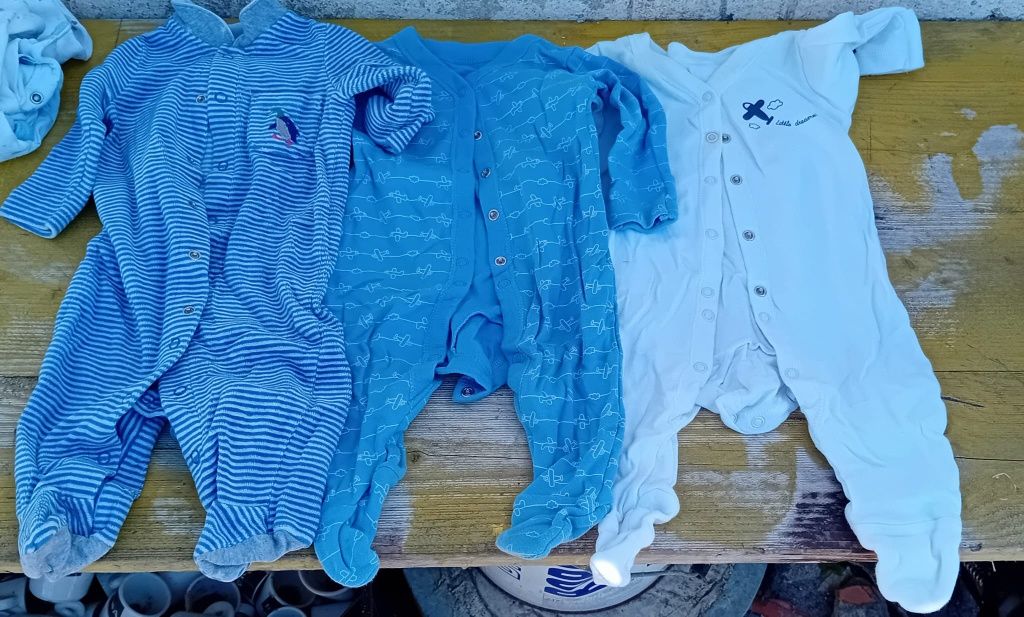Conjunto bodys de manga comprida bebé tamanho 3-6 meses
